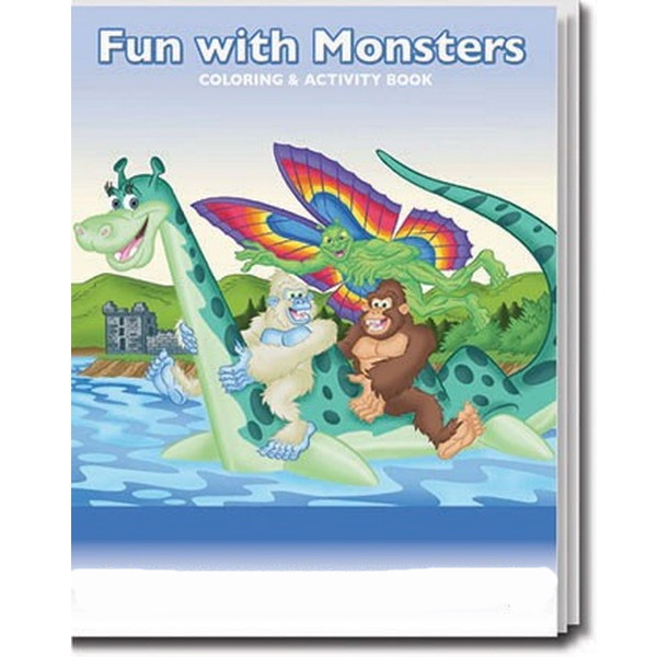 SC0569B Fun with Monsters Coloring and Activity Book Blank No Imprint